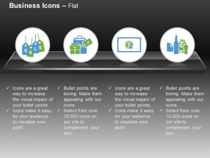 Discounts sale electronic payments products ppt icons graphics