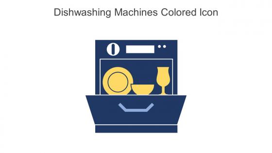 Dishwashing Machines Colored Icon In Powerpoint Pptx Png And Editable Eps Format