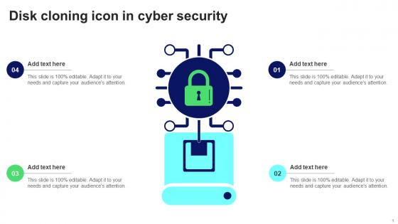 Disk Cloning Icon In Cyber Security