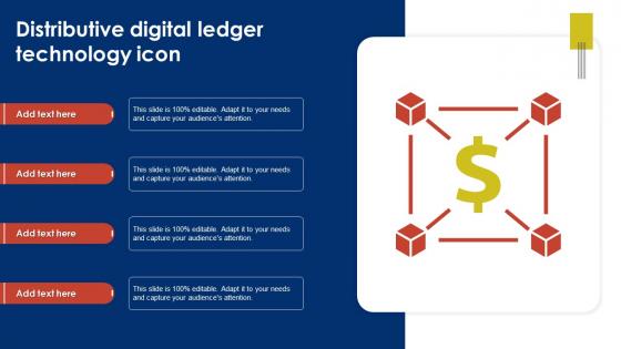 Distributive Digital Ledger Technology Icon