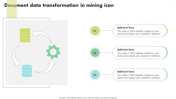 Document Data Transformation In Mining Icon