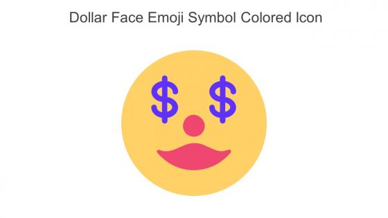 Dollar Face Emoji Symbol Colored Icon In Powerpoint Pptx Png And Editable Eps Format