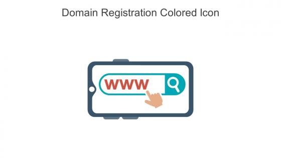 Domain Registration Colored Icon In Powerpoint Pptx Png And Editable Eps Format