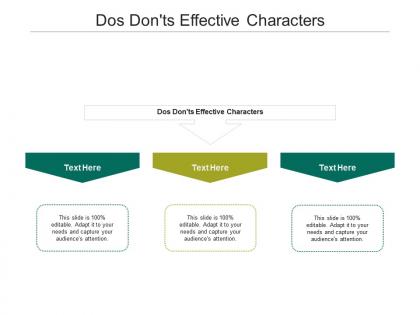 Dos don ts effective characters ppt powerpoint presentation icon images cpb