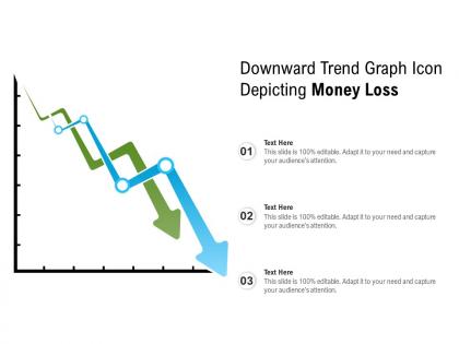 Downward trend graph icon depicting money loss
