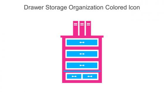 Drawer Storage Organization Colored Icon In Powerpoint Pptx Png And Editable Eps Format