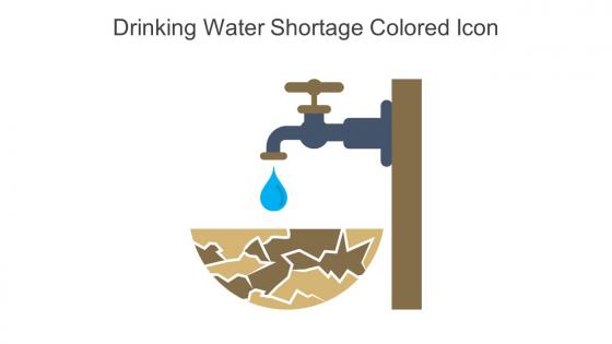 Drinking Water Shortage Colored Icon In Powerpoint Pptx Png And Editable Eps Format
