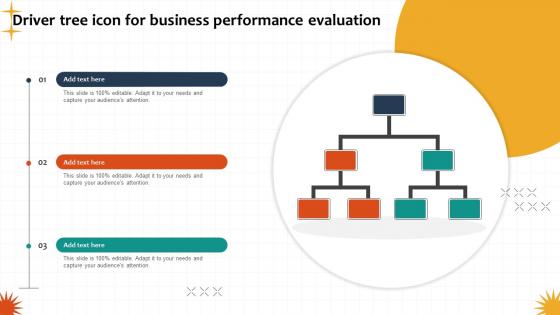 Driver Tree Icon For Business Performance Evaluation