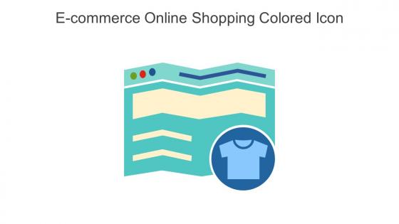 E Commerce Online Shopping Colored Icon In Powerpoint Pptx Png And Editable Eps Format
