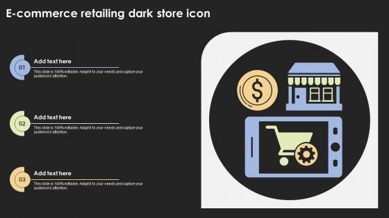 E Commerce Retailing Dark Store Icon