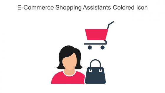 E Commerce Shopping Assistants Colored Icon In Powerpoint Pptx Png And Editable Eps Format