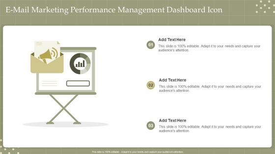 E Mail Marketing Performance Management Dashboard Icon