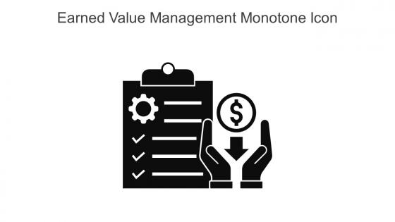 Earned Value Management Monotone Icon In Powerpoint Pptx Png And Editable Eps Format