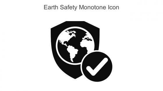 Earth Safety Monotone Icon In Powerpoint Pptx Png And Editable Eps Format