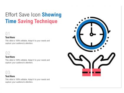 Effort save icon showing time saving technique