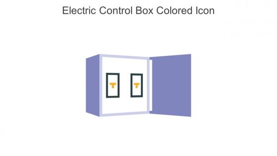 Electric Control Box Colored Icon In Powerpoint Pptx Png And Editable Eps Format