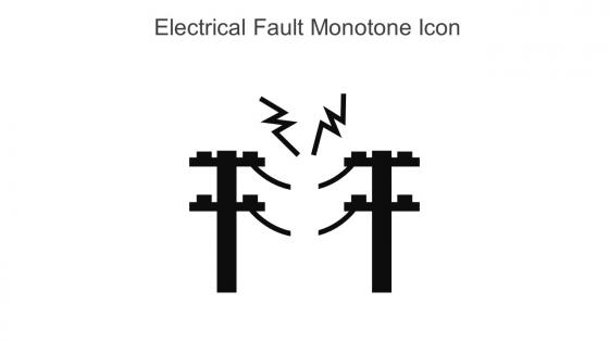 Electrical Fault Monotone Icon In Powerpoint Pptx Png And Editable Eps Format