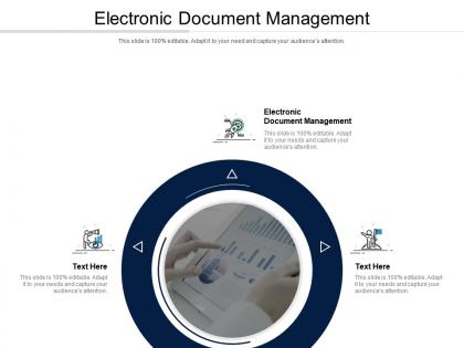 Electronic document management ppt powerpoint presentation icon elements cpb