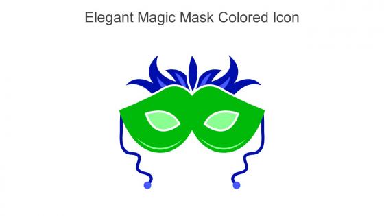 Elegant Magic Mask Colored Icon In Powerpoint Pptx Png And Editable Eps Format