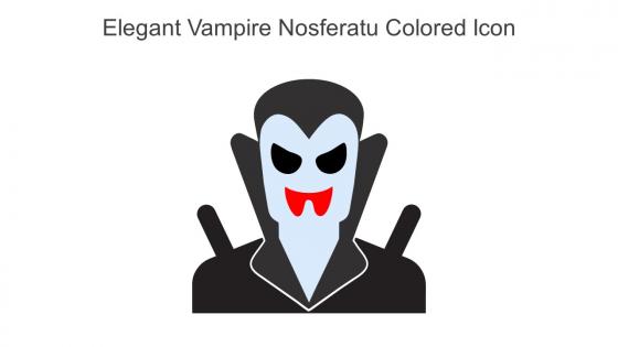 Elegant Vampire Nosferatu Colored Icon In Powerpoint Pptx Png And Editable Eps Format
