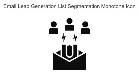 Email Lead Generation List Segmentation Monotone Icon In Powerpoint Pptx Png And Editable Eps Format