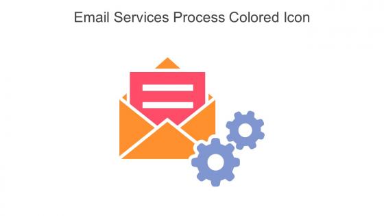 Email Services Process Colored Icon In Powerpoint Pptx Png And Editable Eps Format