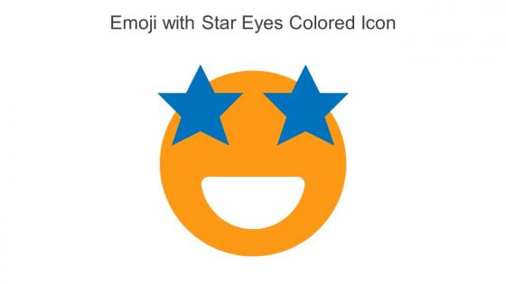 Emoji With Star Eyes Colored Icon In Powerpoint Pptx Png And Editable Eps Format