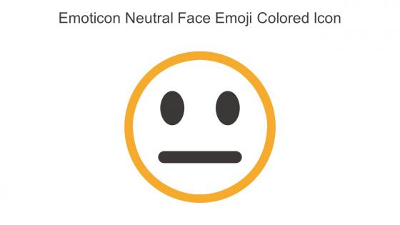 Emoticon Neutral Face Emoji Colored Icon In Powerpoint Pptx Png And Editable Eps Format