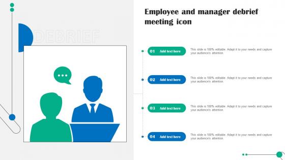 Employee And Manager Debrief Meeting Icon