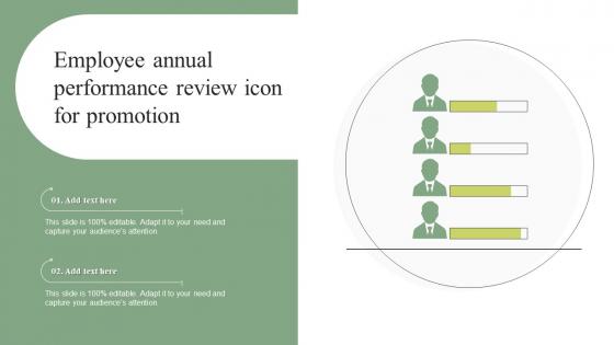Employee Annual Performance Review Icon For Promotion