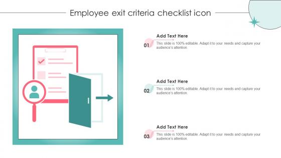 Employee Exit Criteria Checklist Icon