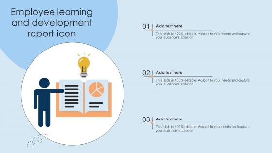 Employee Learning And Development Report Icon
