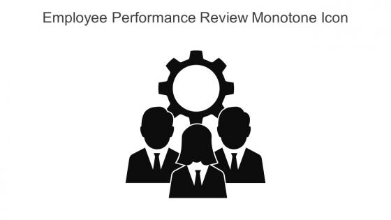 Employee Performance Review Monotone Icon In Powerpoint Pptx Png And Editable Eps Format