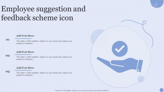 Employee Suggestion And Feedback Scheme Icon