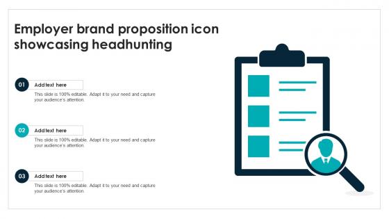 Employer Brand Proposition Icon Showcasing Headhunting