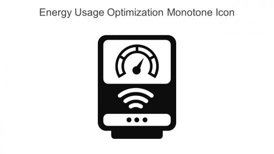 Energy Usage Optimization Monotone Icon In Powerpoint Pptx Png And Editable Eps Format