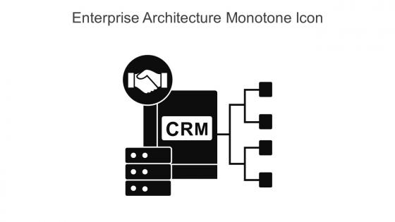 Enterprise Architecture Monotone Icon In Powerpoint Pptx Png And Editable Eps Format