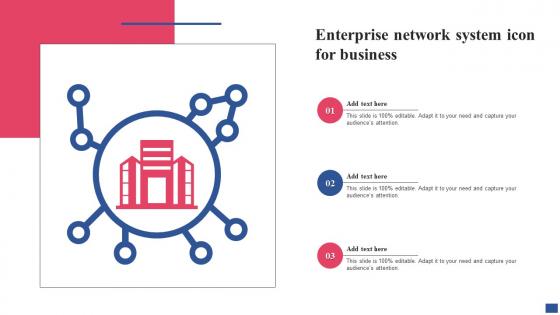 Enterprise Network System Icon For Business