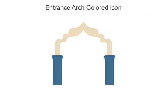 Entrance Arch Colored Icon In Powerpoint Pptx Png And Editable Eps Format