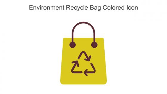 Environment Recycle Bag Colored Icon In Powerpoint Pptx Png And Editable Eps Format