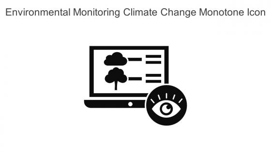 Environmental Monitoring Climate Change Monotone Icon In Powerpoint Pptx Png And Editable Eps Format