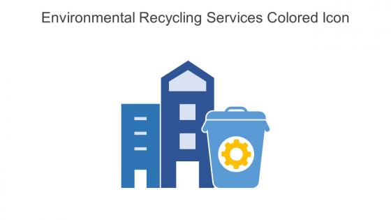 Environmental Recycling Services Colored Icon In Powerpoint Pptx Png And Editable Eps Format