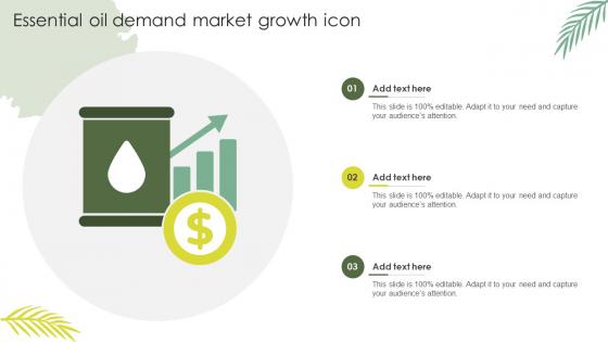 Essential Oil Demand Market Growth Icon Ppt Powerpoint