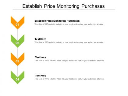 Establish price monitoring purchases ppt powerpoint presentation icon cpb