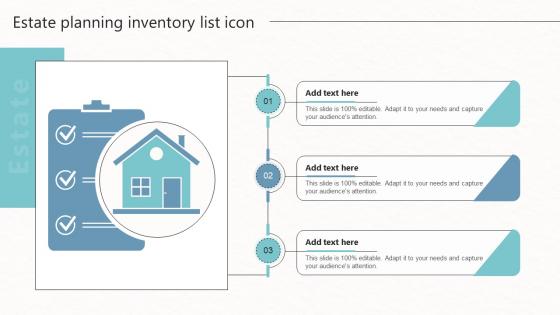Estate Planning Inventory List Icon Ppt Example