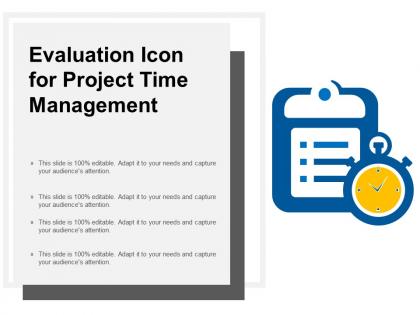Evaluation icon for project time management
