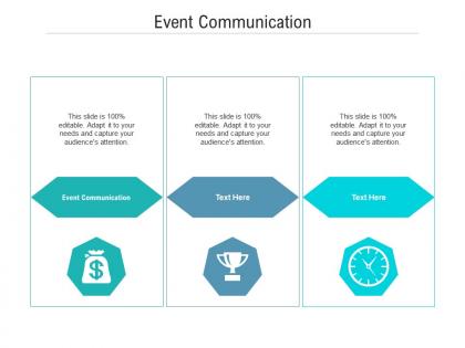 Event communication ppt powerpoint presentation icon infographic template cpb