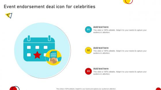 Event Endorsement Deal Icon For Celebrities
