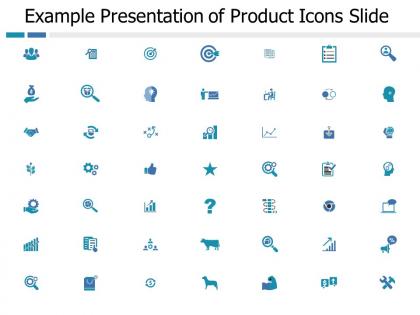 Example presentation of product icons slide strategy ppt powerpoint presentation file visuals