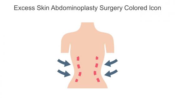 Excess Skin Abdominoplasty Surgery Colored Icon In Powerpoint Pptx Png And Editable Eps Format